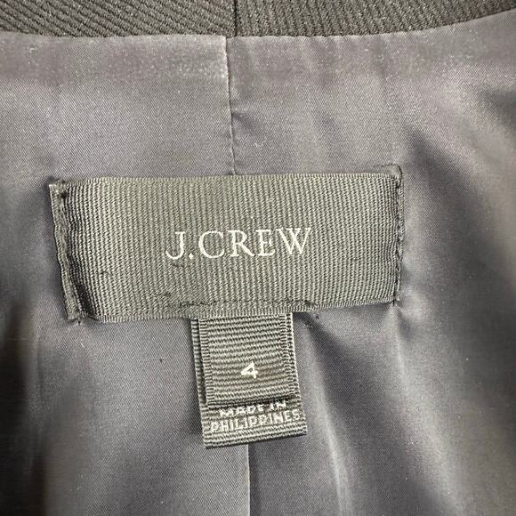 J. Crew Black Open Front Collarless Blazer - Picture 6 of 7